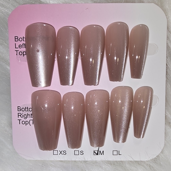 Other - Shimmery Catseye Nude Press-On Nails